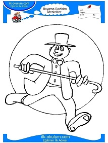 Çocuklar İçin Dansçı Boyama Sayfaları 